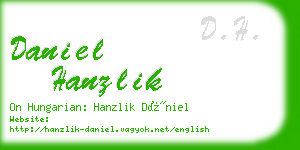 daniel hanzlik business card